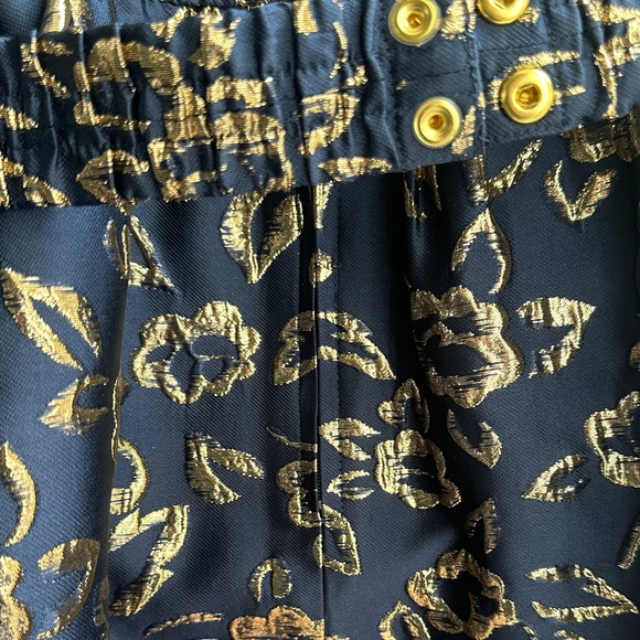 Lilly Pulitzer Navy Blue and Gold Floral Dress - Picture 7 of 10